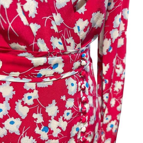 EQUIPMENT New w Tags ! 100% Silk Floral Dress Sz Large - Picture 8 of 15